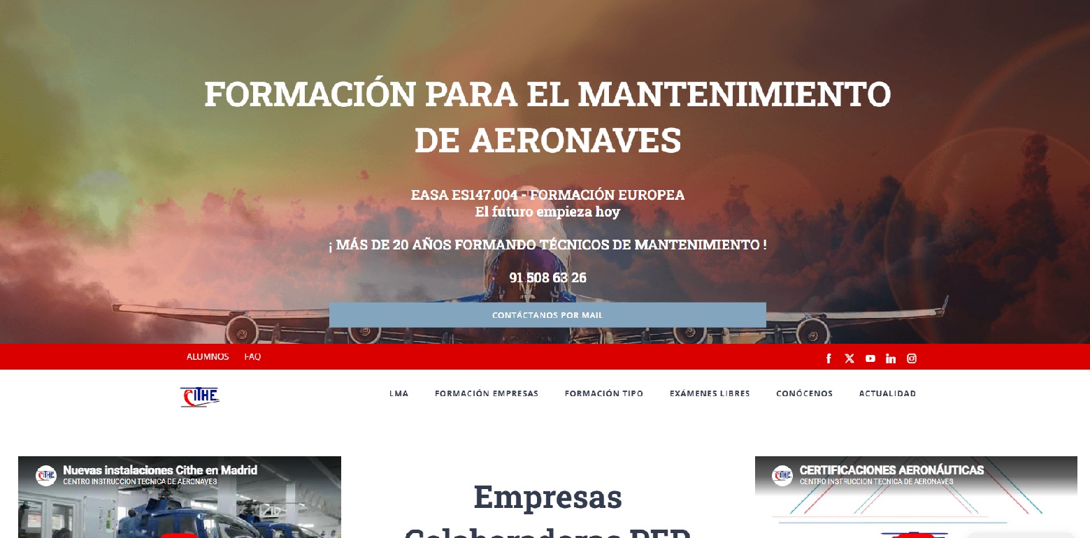 Desarrollo web de CITHE
